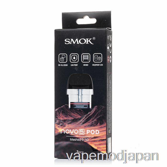 Vape Japan Smok Novo 5 交換ポッド 0.7ohm メッシュ Mtl ポッド